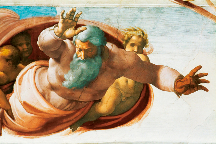  米开朗基罗·博那罗蒂 Michelangelo di Lodovico Buonarroti Simoni——上帝划分土地和水